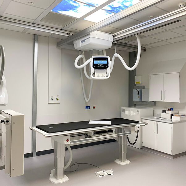 x ray machine room
